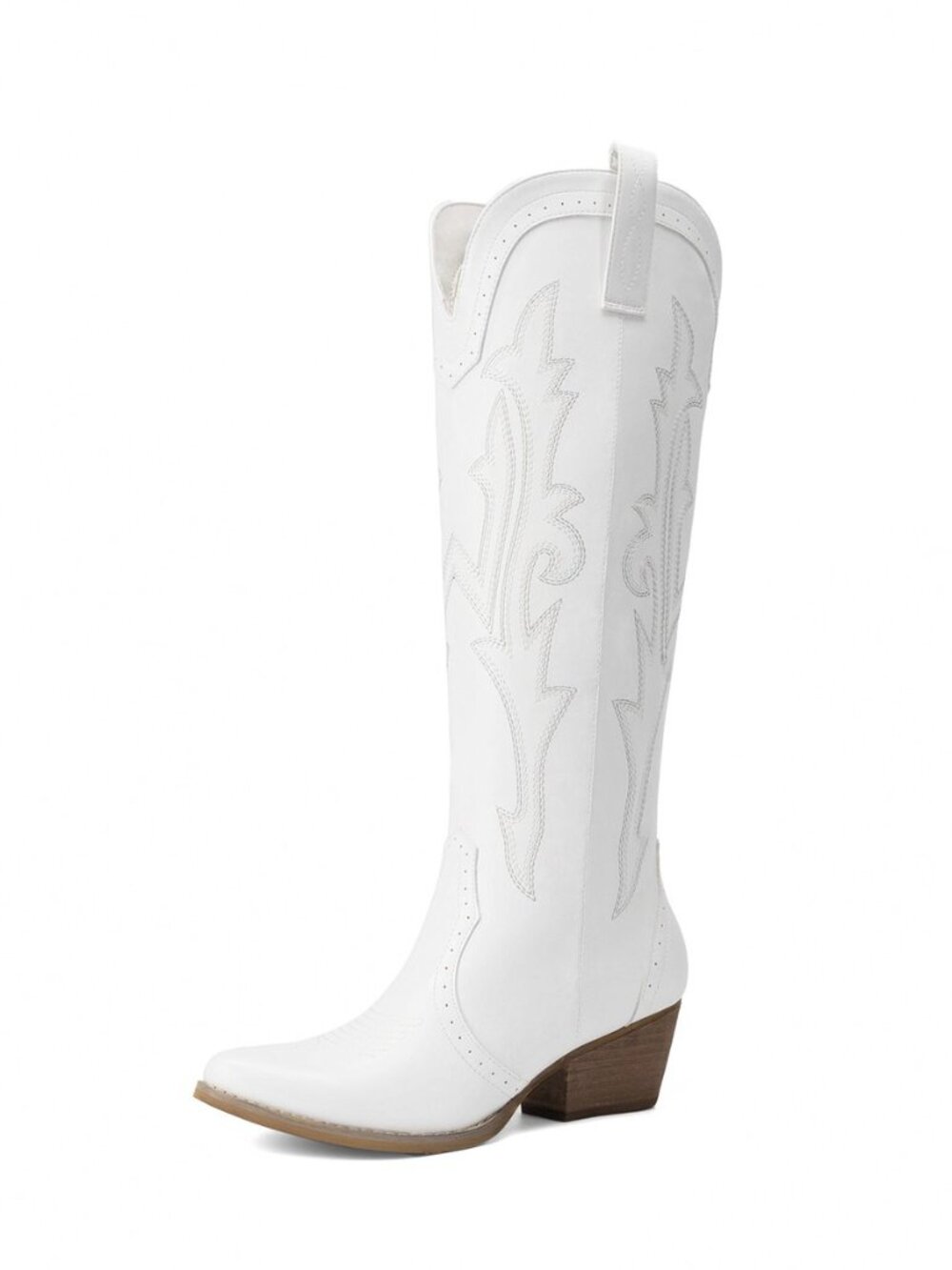 Women's Embroidered Western Pull-On Knee-High Cowboy Boots